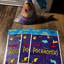 Vintage Pocahontas Party Bags And Hats
