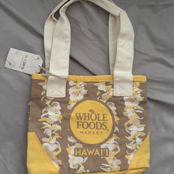 BNWT Aloha Whole Foods Hawaii lei mini tote bag