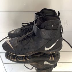 Nike Fast Flex Men’s Size 12 Black Hightop Foottball Cleats FastFlex High Top Shoes Sneakers