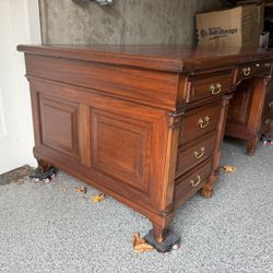 Large Antique Executive Desk
