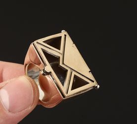 STAMP COLLECTION .925 SILVER & BRONZE RING SIZE 8