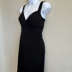 XOXO Bodycon  Black Midi Dress
