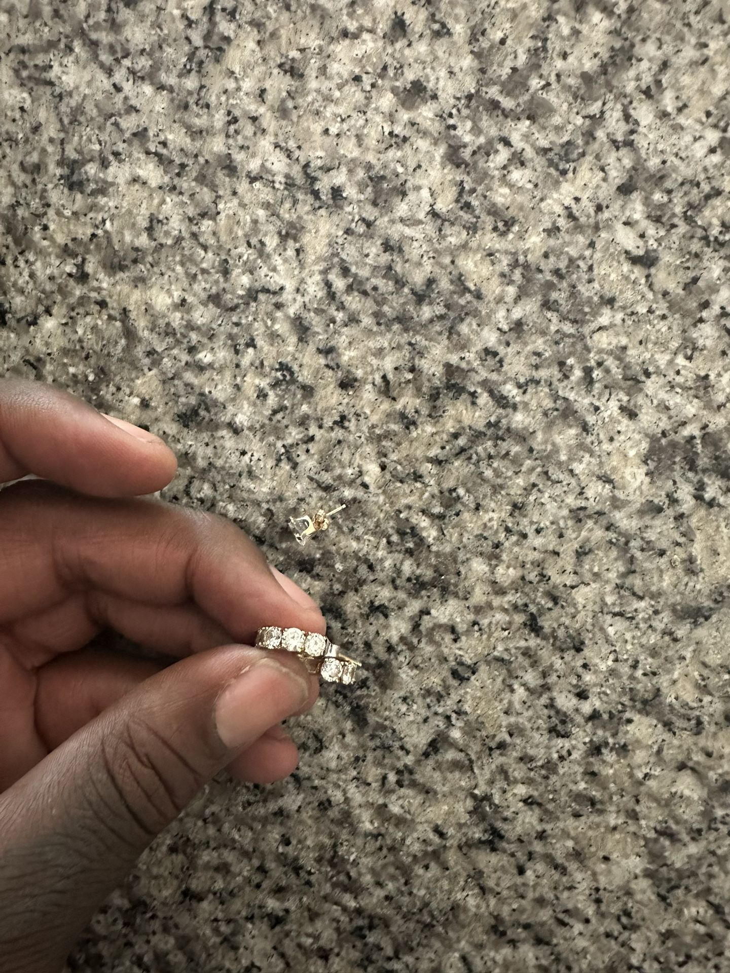 10k Real Gold Diamond Earrings