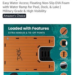 PORTABLE INFLATABLE DOCK. PARTY DOK. PARTY DOCK. INFLATABLE DOCK