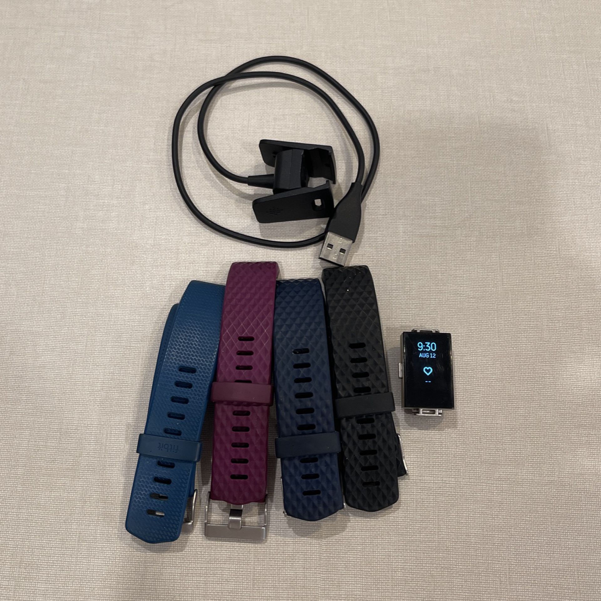 Fitbit Charge 2 Charger And 4 Bands!!