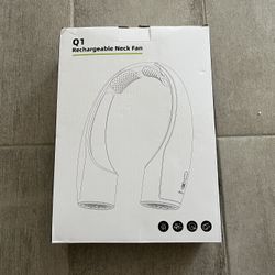 Rechargeable Neck Fan With 4 Speed Control Works Up To 16 Hours