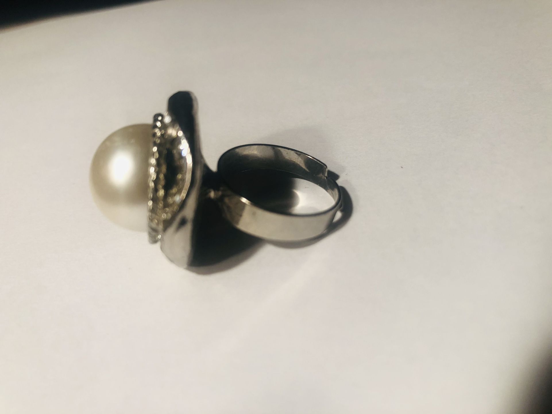 Adjustable Cocktail Ring Rhinestones