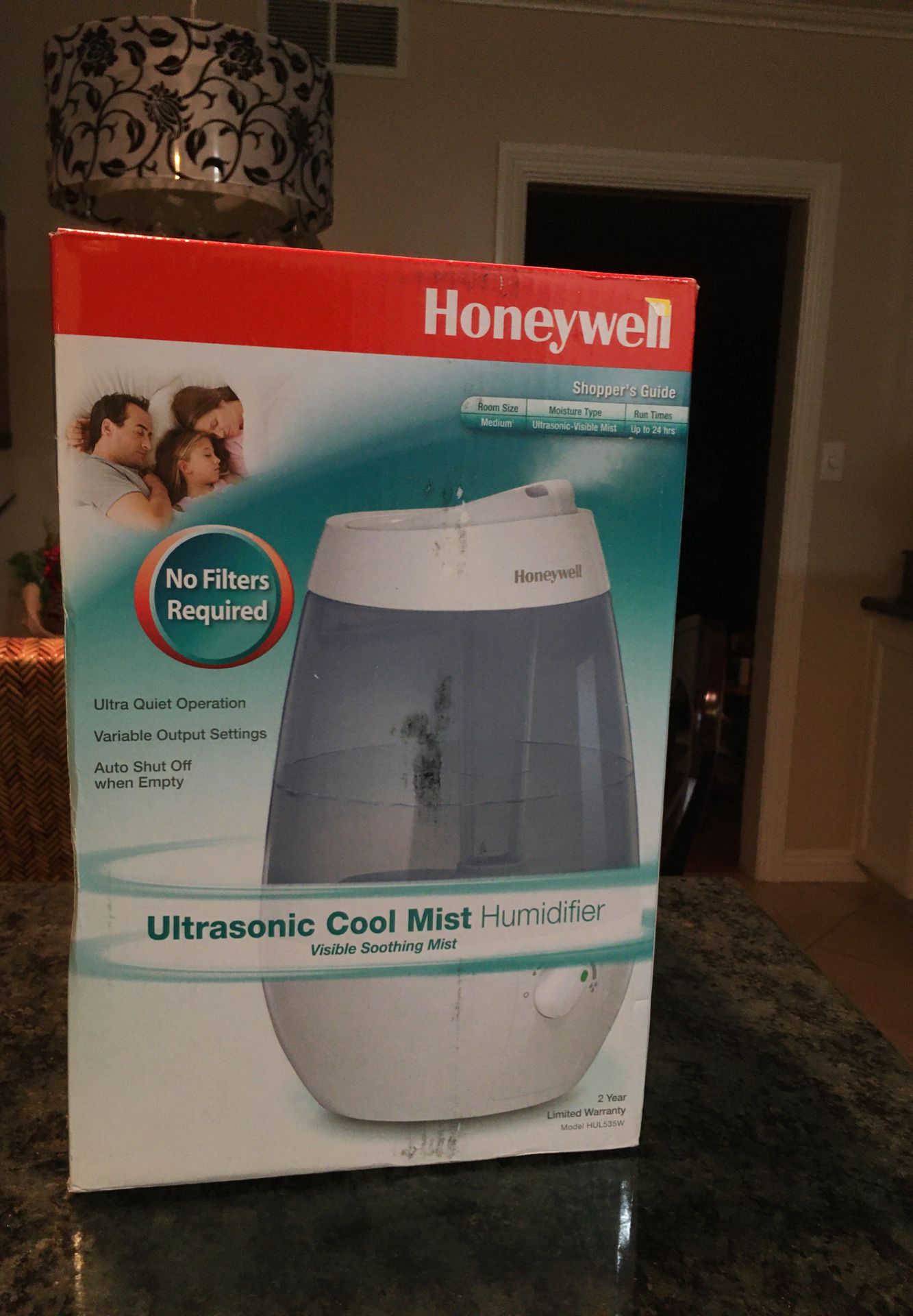 Honeywell ultrasonic cool mist humidifier NEW!