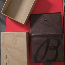 Breitling Heritage Brown Leather Card Holder