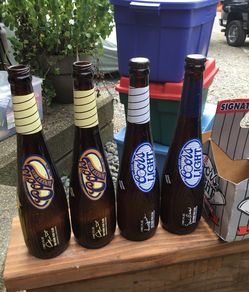 Coors Beer Collectible Baseball Bat Style Empty Bottles 500 Home Run Club