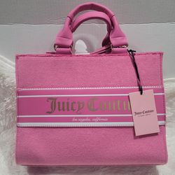Juicy Couture Billboard Tote Juicy Pink Velour Brand New With Tags 