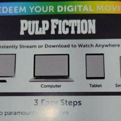 Pulp Fiction Digital Copy 
