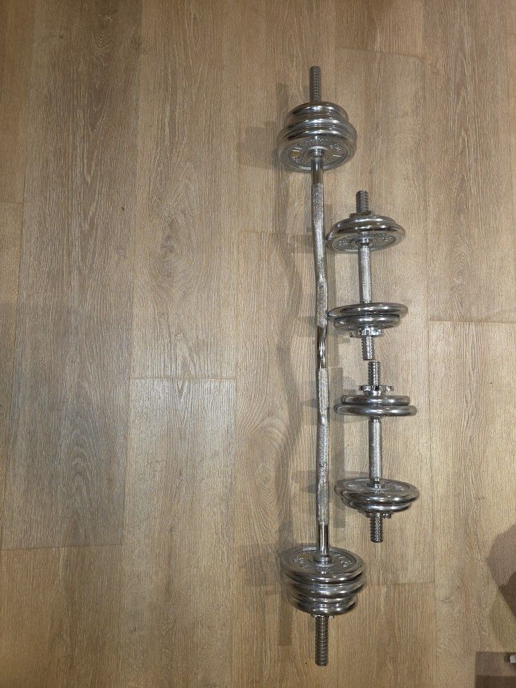 Dumbell/ Curlbar Weight Set