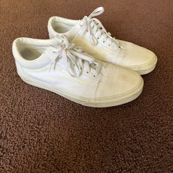 Vans Size 12 All White Men