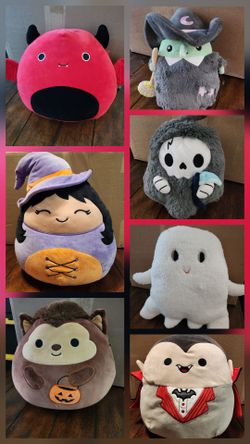 Halloween Plushies- Squishmallows, Squishables, and Hyde & EEK, buy single or buy all for best deal