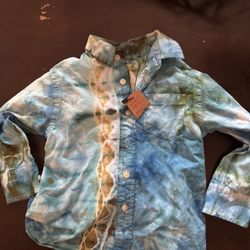 Tie Die 2t Long Shelve Jean Shirt 