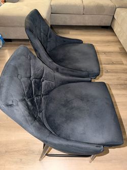 Velvet bar stools