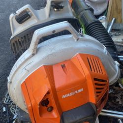 bag pack leaf blower magnum stihl br800c