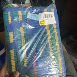 4x6 Area Rug - Multicolor Striped Design