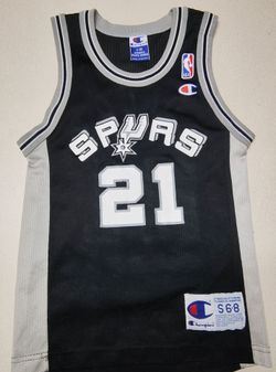 Vintage Champion San Antonio Spurs Tim Duncan #21 Youth Jersey