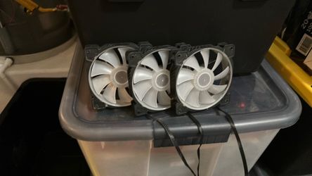 Black Gaming Computer Fans - Normal Size