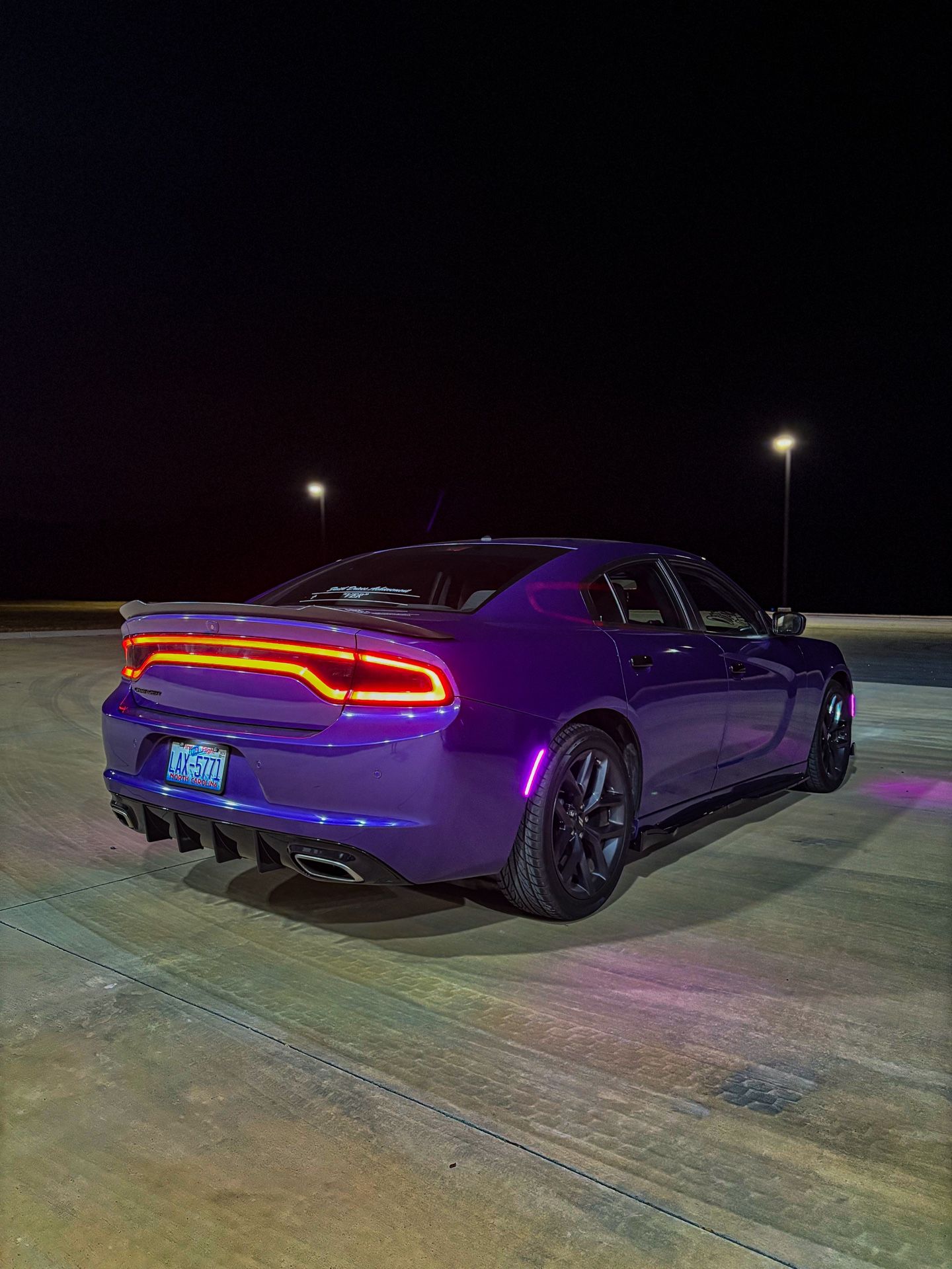 Gloss Black Rear Diffuser for Dodge Charger