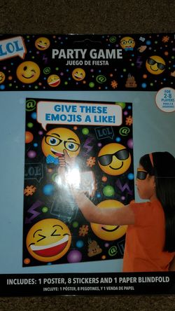 Emoji birthday party game.
