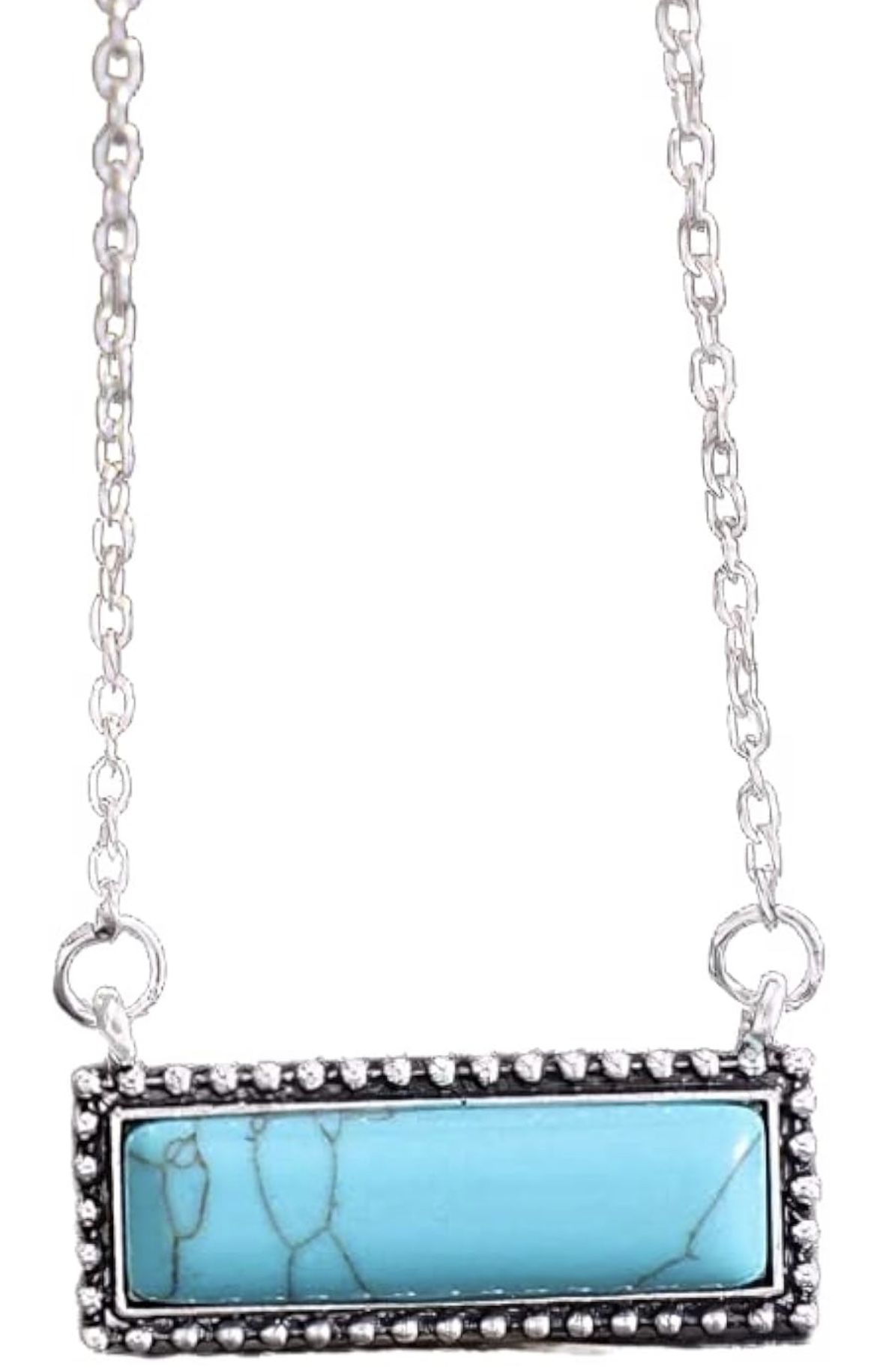 TURQUOISE BAR NECKLACE