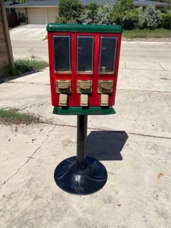 Vintage Triple Candy/Gum ball Machine