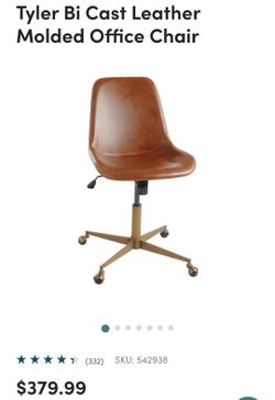 World market leather chair