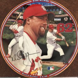 Mark McGwire Record Breaker Porcelain Plate 