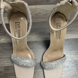 Rhinestone Heels, Size 8, New