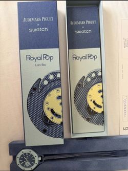 100% AUTHENTIC Swatch Royal Pop Lan Ba with Box