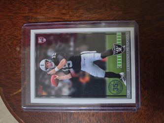 Fernando Mendoza Topps RC Raiders NFL Trading Card