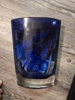 LSA Blue Glass Vase
