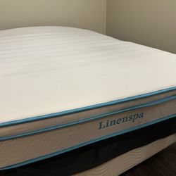 Linenspa Hybrid queen Mattress with frame