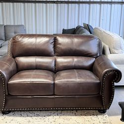 ABBYSON SOFÁ 👀‼️ ORIGINAL LEATHER