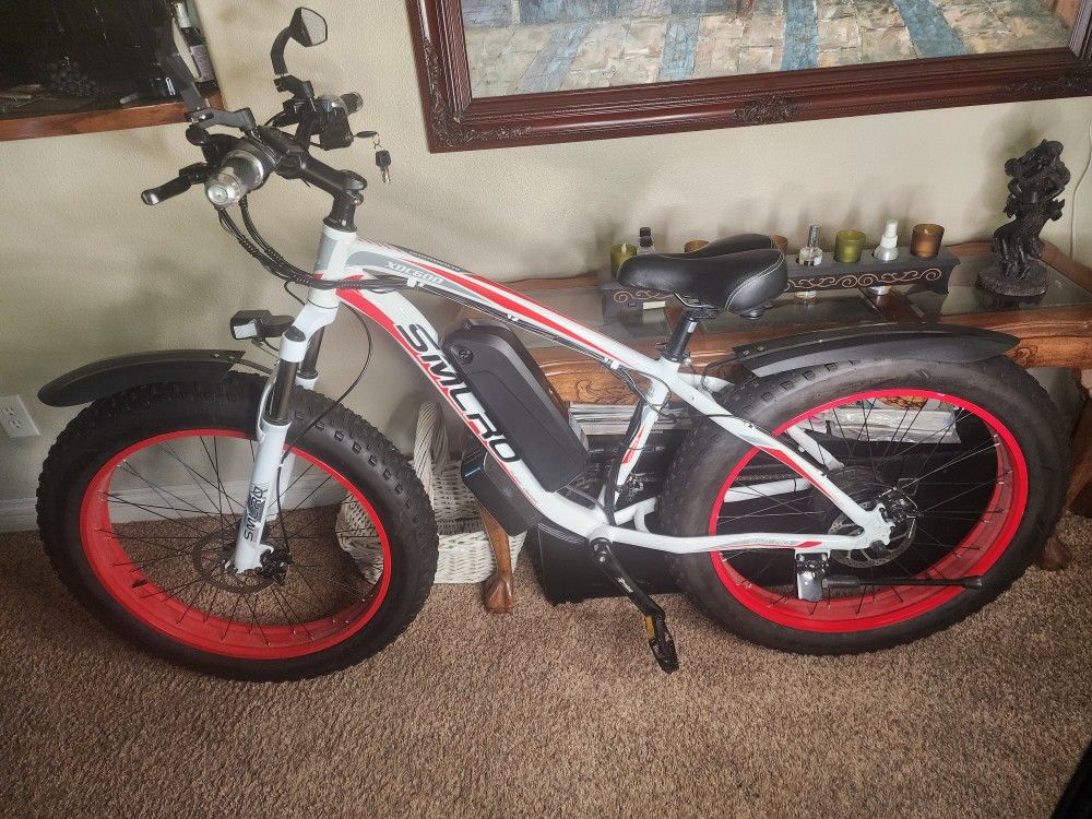 SMLRO XDC(contact info removed) Watt Fat Tire Electric Bike