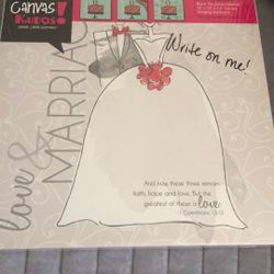 New Canvas To Write On For Marriage Or Wedding shower 
