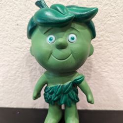 Vintage Jolly Green Giant Little Green Sprout Mascot Advertising 6.5" Vinyl Toy Figure 1970's