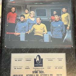 Star Trek TOS & TNG Cast Photo Plaques