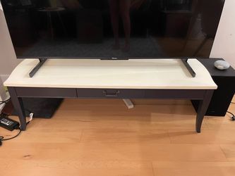 Two-Tone Coffee Table with Storage Drawer – 48"W x 20"D x 15"H
