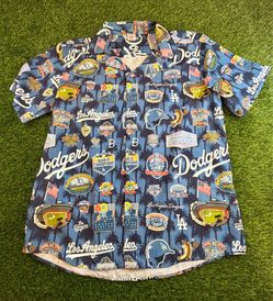 LA Dodgers Stadium 60th anniversary Hawaiian shirt