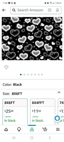 Backdrop Black Heart 8x6 And About 5 Balloons