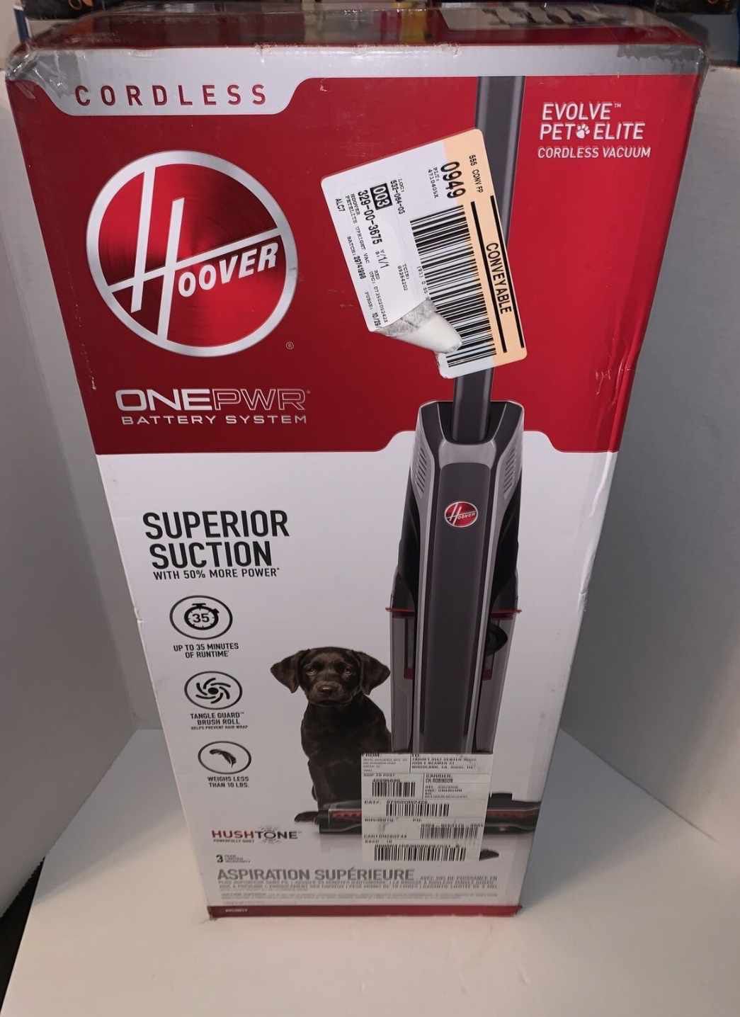 Unopened Hoover ONEPWR Evolve Pet Elite Cordless Upright Vacuum BH53801 SEALED*