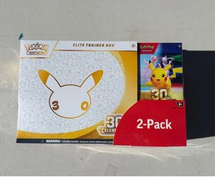 30th celebrations etb and booster bundle pack pokemon
