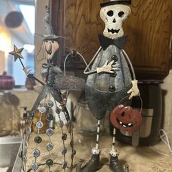 Vintage Metal Halloween Decorations 