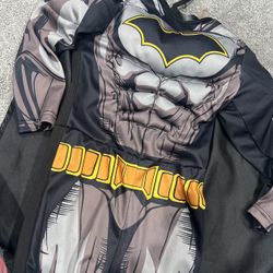 Batman Kids Costume Size 3-4 New With Tags 