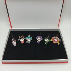 Metal Vintage Chinese Bookmark Cloisonne Opera geisha Bookmark set of 6 gift set