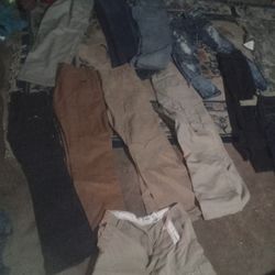 Men's Jeans And Pants Waist Size 34 Length 32